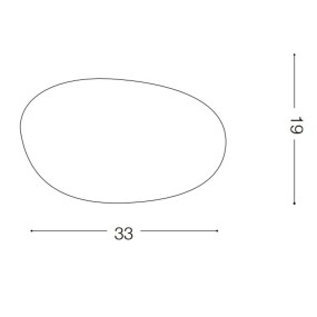 Lampada ID-SASSO PT1 D40 E27 LED 33CM IP44 plastica bianca opaca lampada terra picchetto moderna esterno