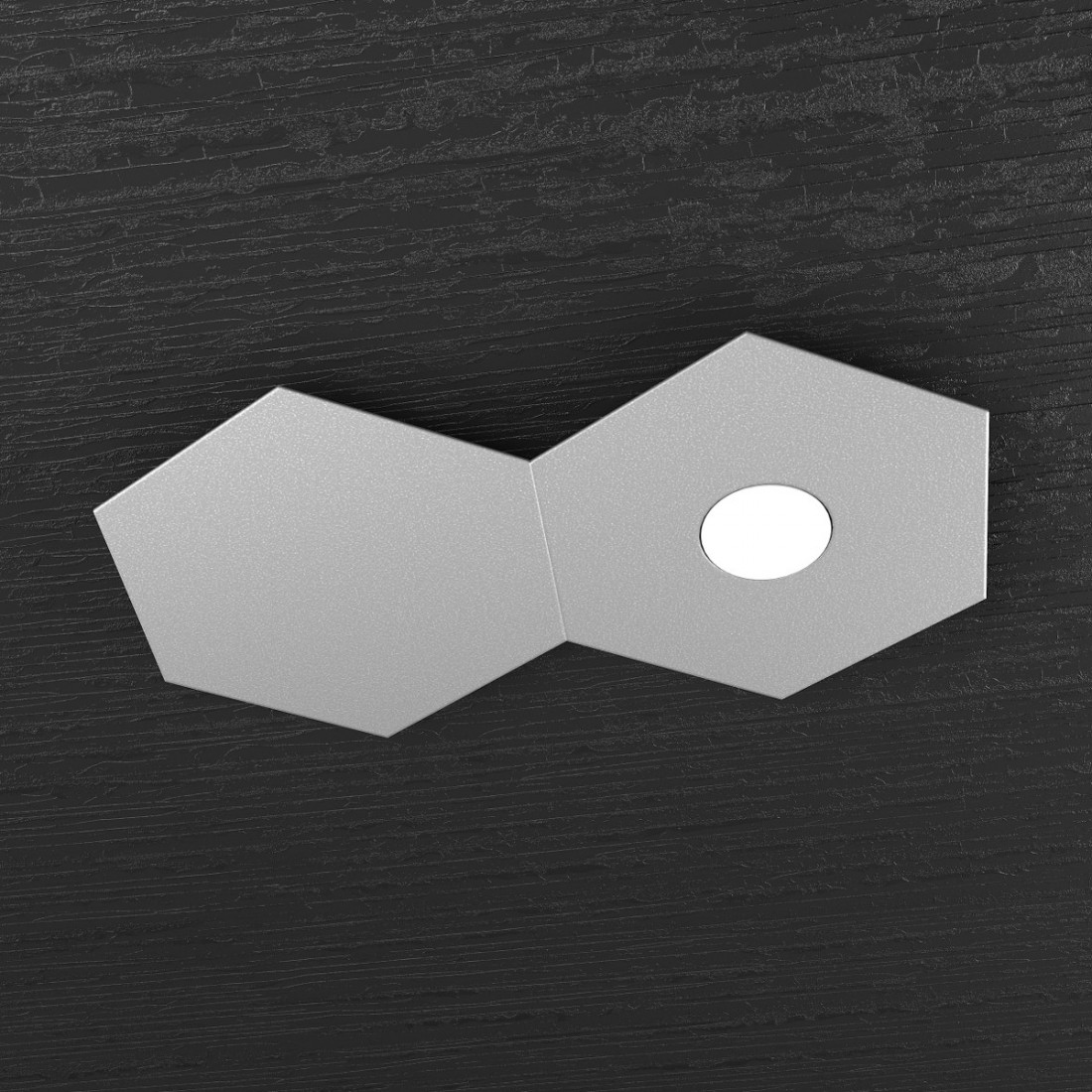 Plafoniera TP-HEXAGON 1142 1L1D GX53 LED metallo esagonale lampada parete soffitto moderna interno