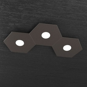 Plafoniera TP-HEXAGON 1142 3L GX53 LED metallo esagonale lampada parete soffitto moderna interno