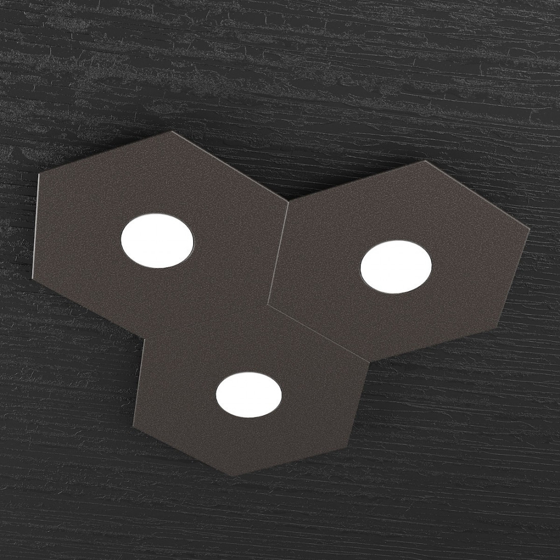 Plafoniera TP-HEXAGON 1142 3L A3 GX53 LED metallo esagonale lampada parete soffitto moderna interno