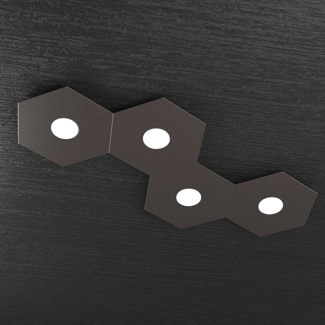 Plafoniera TP-HEXAGON 1142 4L A2 GX53 LED metallo esagonale lampada parete soffitto moderna interno