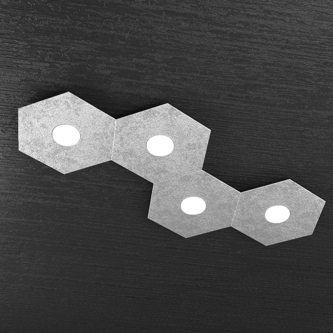 Plafoniera TP-HEXAGON 1142 4L A2 GX53 LED metallo esagonale lampada parete soffitto moderna interno