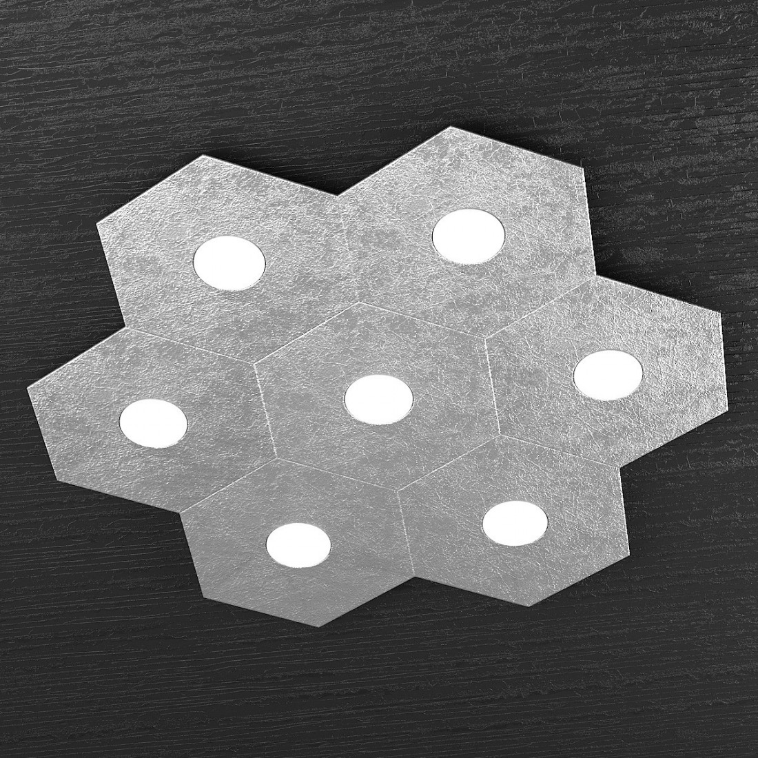 Plafoniera TP-HEXAGON 1142 7L GX53 LED tonda metallo lampada parete soffitto multiluce moderna interno