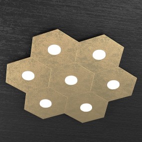 Plafoniera TP-HEXAGON 1142 7L GX53 LED tonda metallo lampada parete soffitto multiluce moderna interno