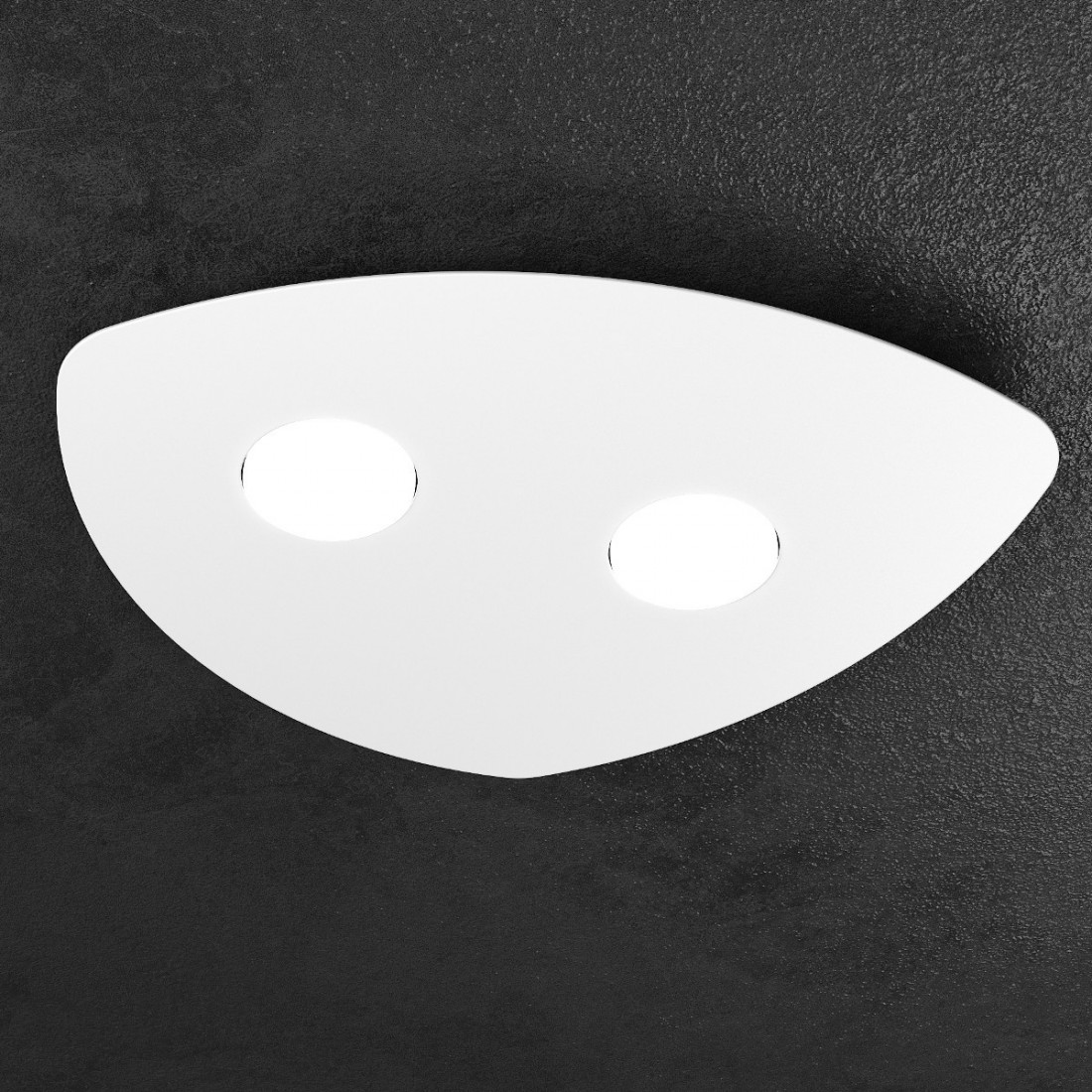 Plafonnier TP-SHAPE 1143 2 GX53 LED métal blanc sable gris lampda plafond triangle intérieur moderne