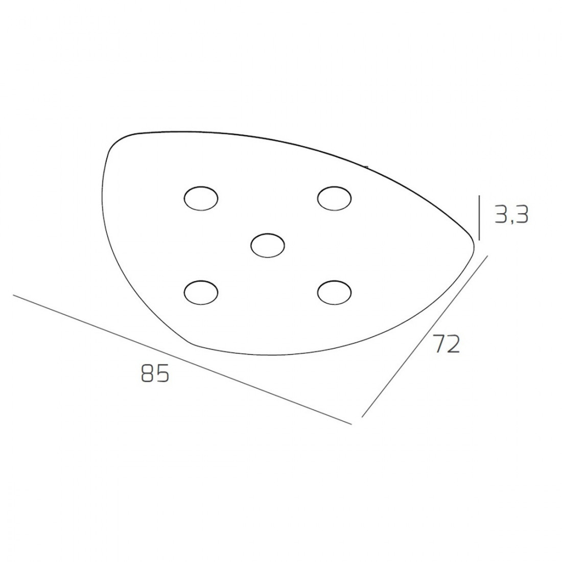 Plafoniera SHAPE 1143 5 Top Light