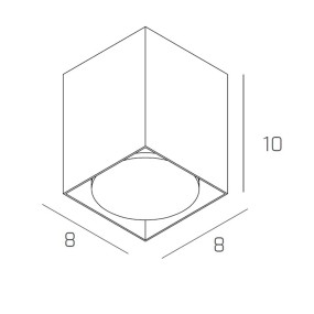 Plafoniera PLATE 1129 PL10 Top Light