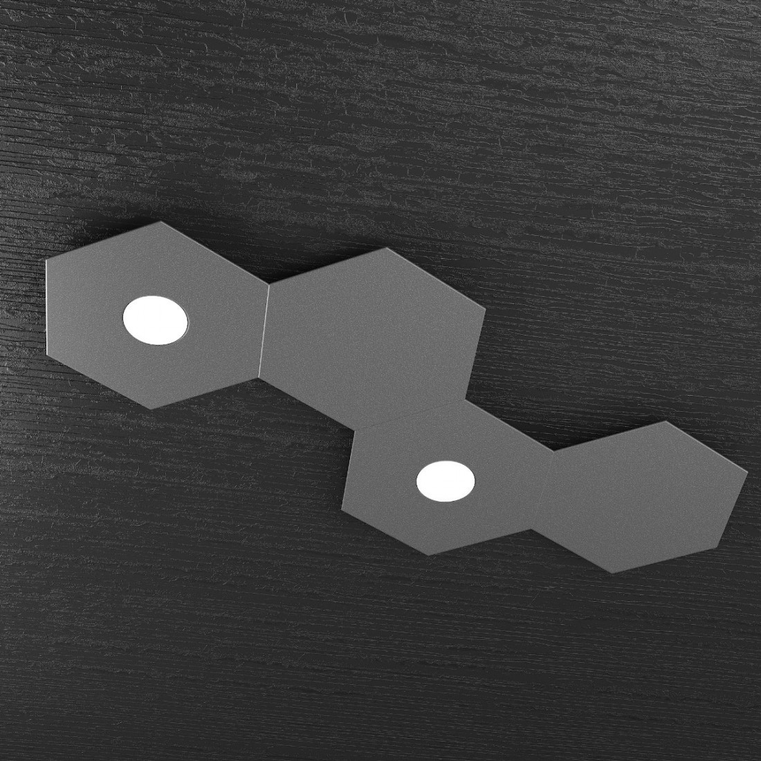 Plafoniera TP-HEXAGON 1142 2L2D A2 GX53 LED metallo esagonale lampada parete soffitto multiluce moderna interno