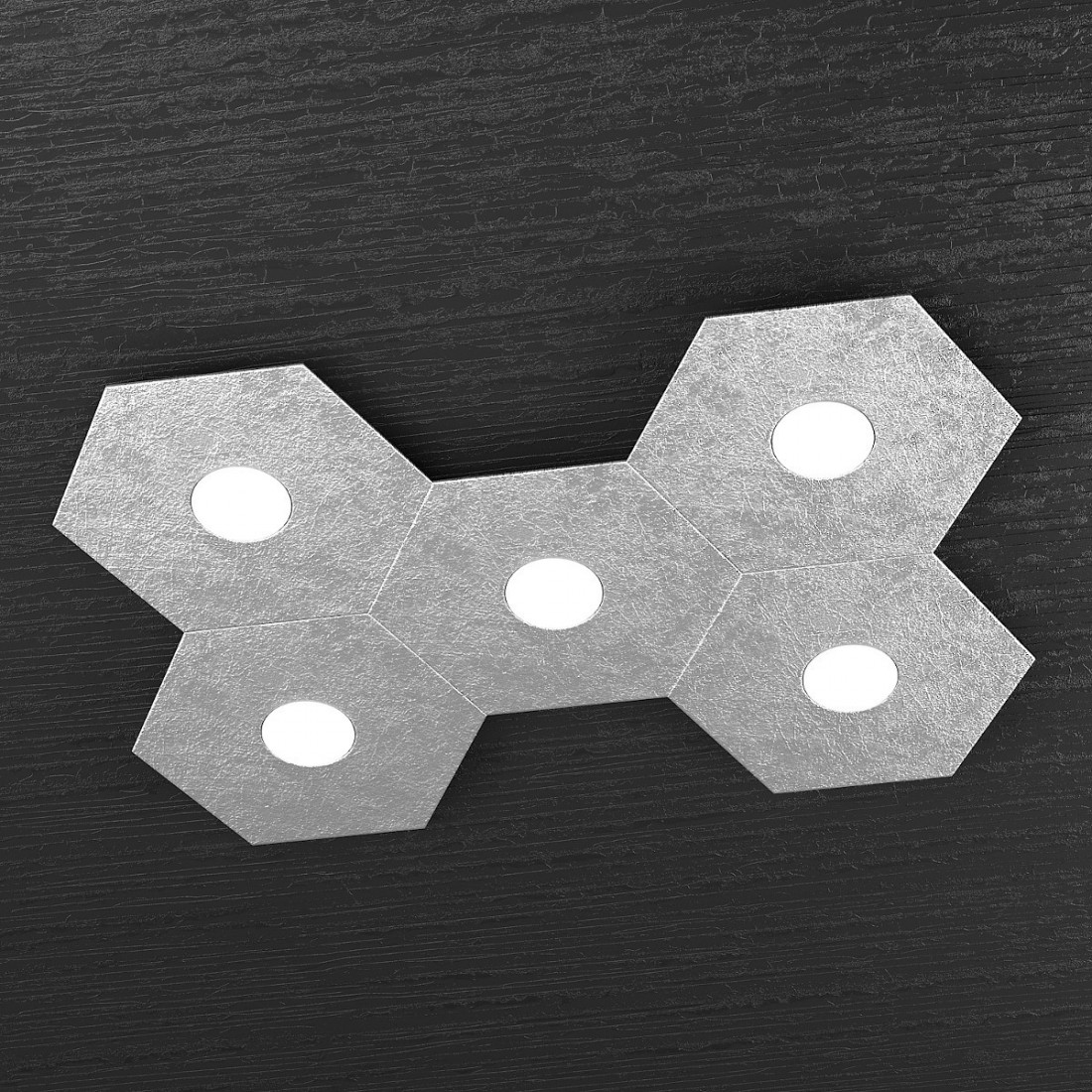 Plafoniera TP-HEXAGON 1142 5L A3 GX53 LED metallo esagonale lampada parete soffitto moderna interno