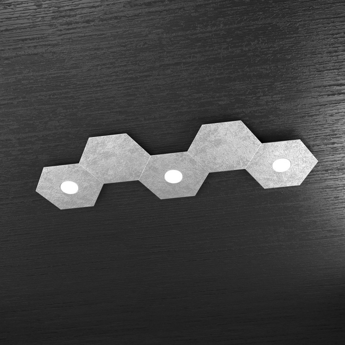 Plafoniera TP-HEXAGON 1142 3L2D A2 GX53 LED metallo esagonale lampada parete soffitto moderna interno