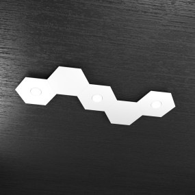 Plafoniera TP-HEXAGON 1142 3L2D A3 GX53 LED metallo esagonale lampada parete soffitto moderna interno