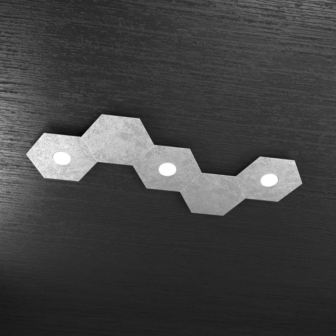 Plafoniera TP-HEXAGON 1142 3L2D A3 GX53 LED metallo esagonale lampada parete soffitto moderna interno