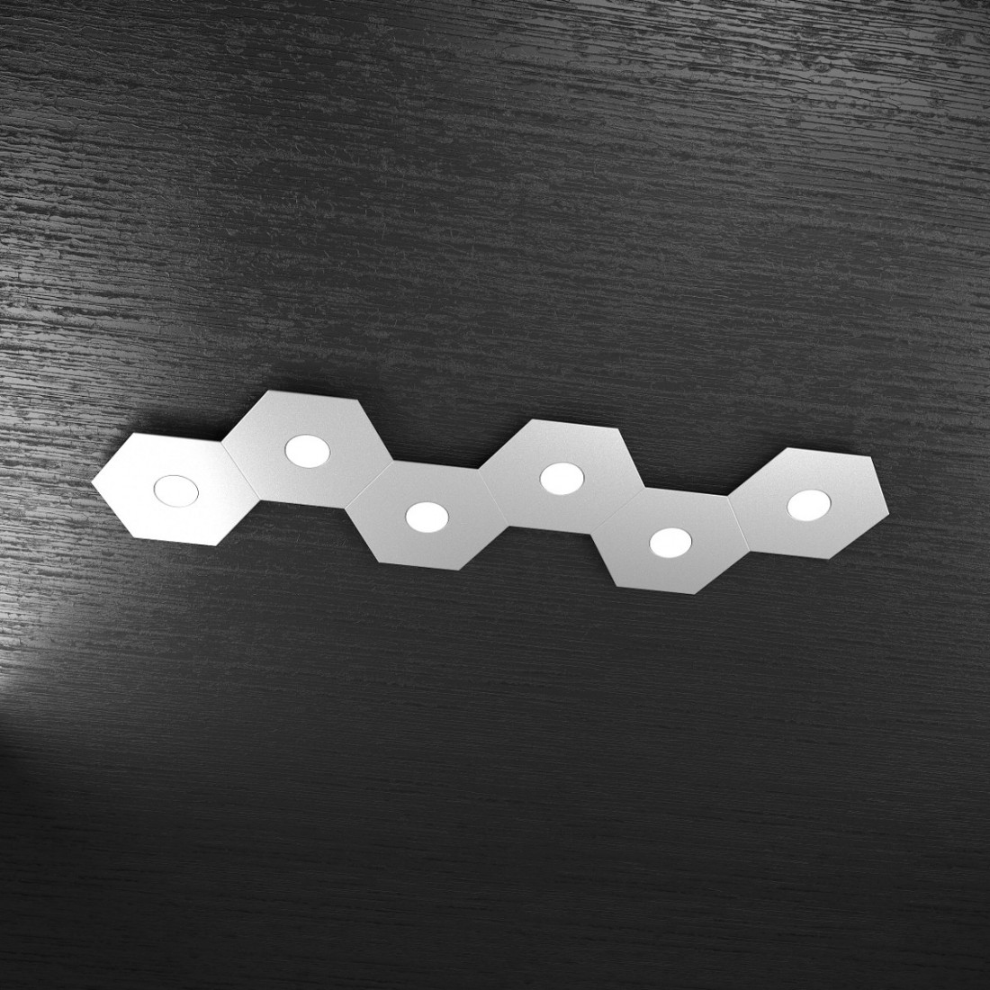 Plafoniera TP-HEXAGON 1142 6L A6 GX53 LED metallo esagonale lampada parete soffitto moderna interno