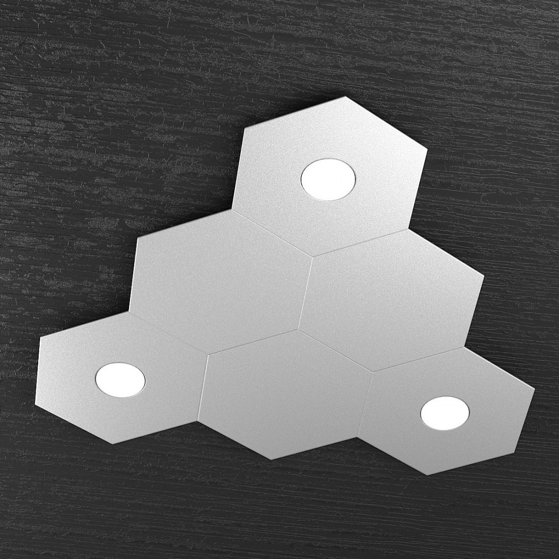 Plafonnier TP-HEXAGON 1142 3L3D A3 GX53 LED métal lampe hexagonale plafond mur intérieur moderne