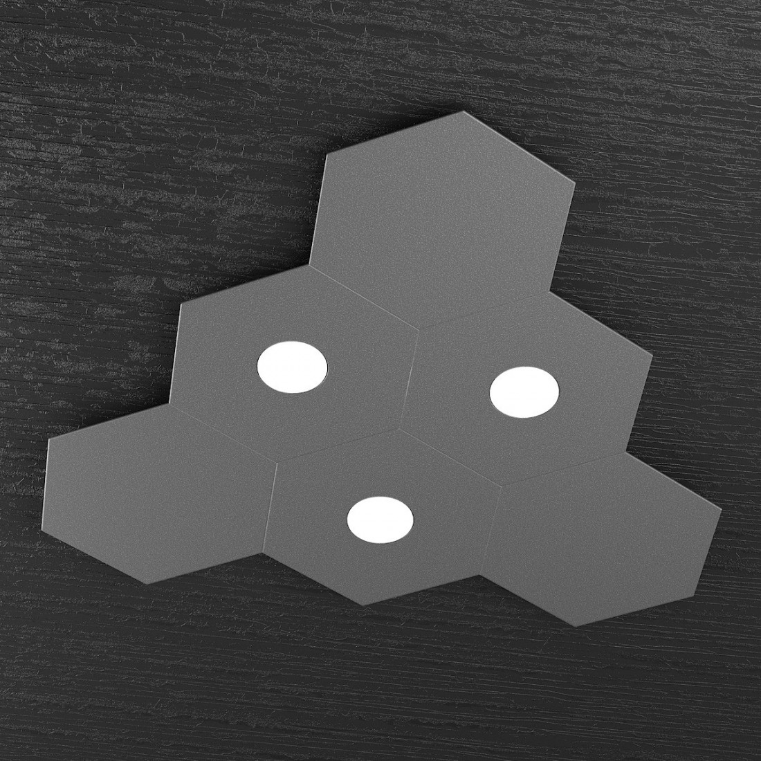 Plafonnier TP-HEXAGON 1142 3L3D A4 GX53 LED lampe hexagonale en métal plafond mural intérieur moderne