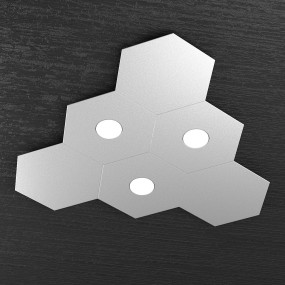 Plafoniera TP-HEXAGON 1142 3L3D A4 GX53 LED metallo esagonale lampada parete soffitto moderna interno