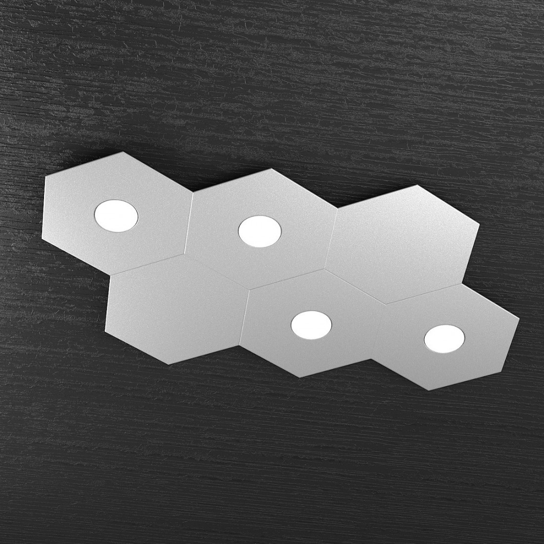 Plafoniera TP-HEXAGON 1142 4L2D A1 GX53 LED metallo esagonale lampada parete soffitto moderna interno