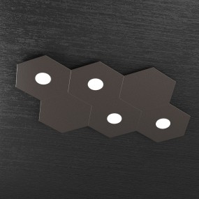 Plafoniera TP-HEXAGON 1142 4L2D A1 GX53 LED metallo esagonale lampada parete soffitto moderna interno