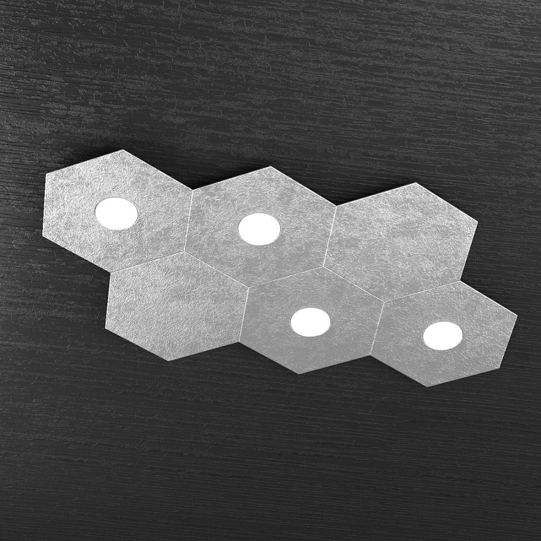 Plafoniera TP-HEXAGON 1142 4L2D A1 GX53 LED metallo esagonale lampada parete soffitto moderna interno