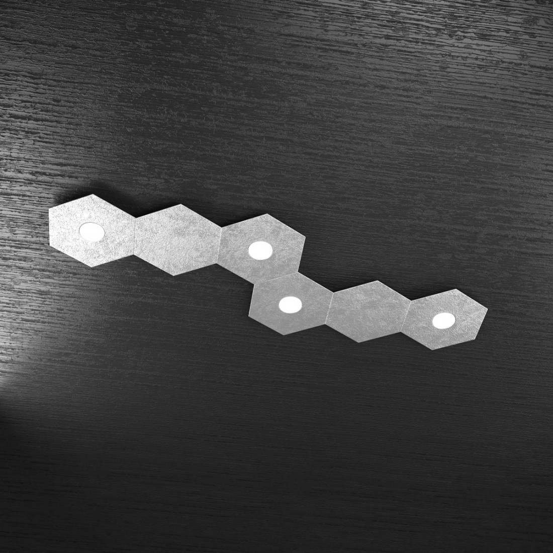 Plafoniera TP-HEXAGON 1142 4L2D A3 GX53 LED metallo esagonale lampada parete soffitto moderna interno