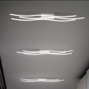 Plafoniera FB-SCIA 2127 PL3 57W LED 6000 LM metallo lampada soffitto parete moderna ultramoderna interno