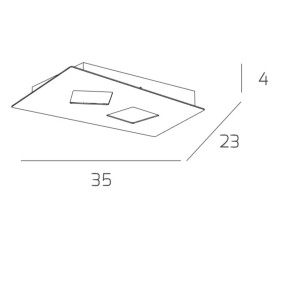 Plafoniera NOTE 1140 2 Top Light