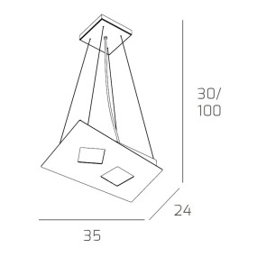 Sospensione NOTE 1140 S2 Top Light