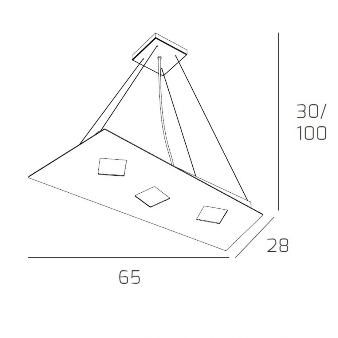 Sospensione NOTE 1140 S3 Top Light