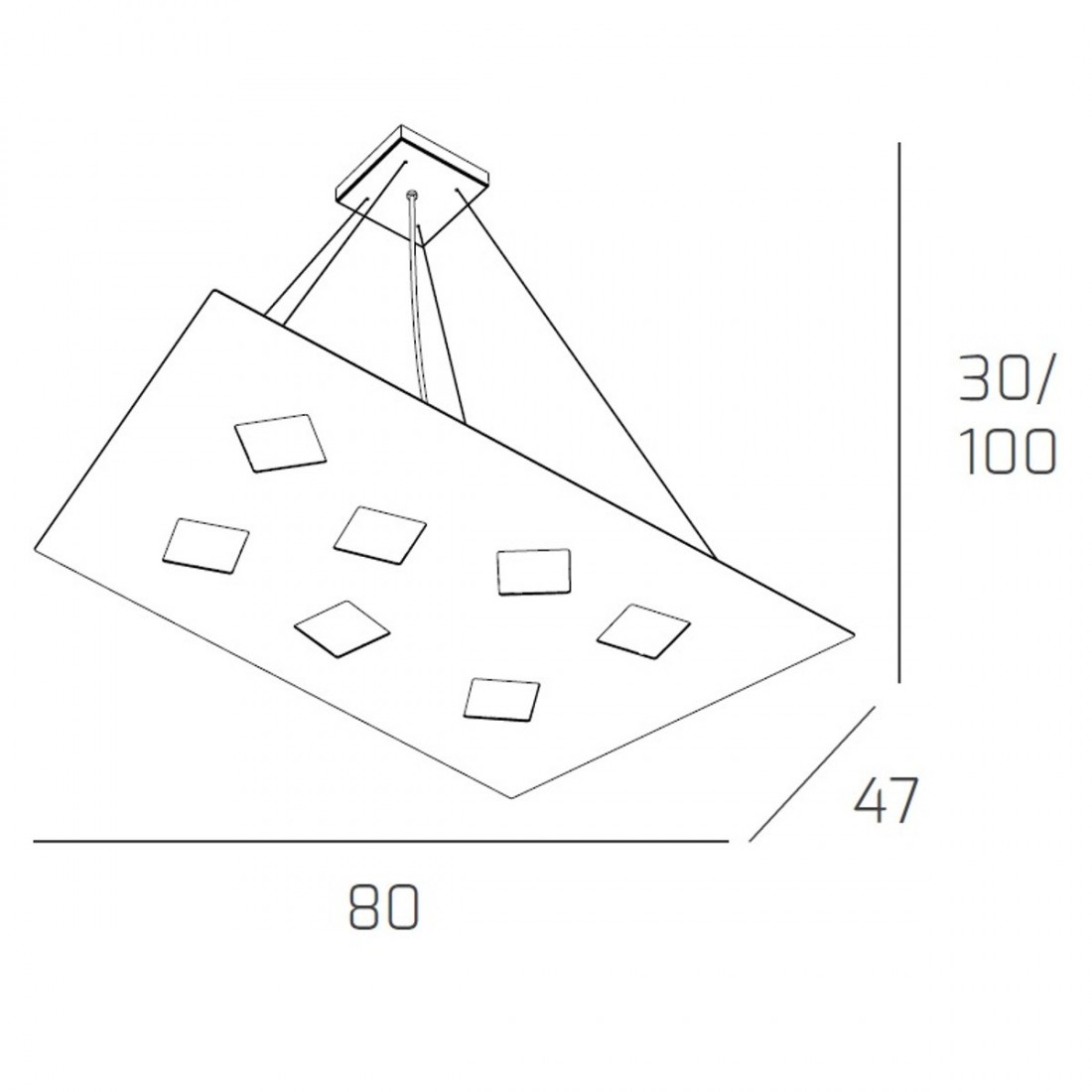 Sospensione NOTE 1140 S7 Top Light