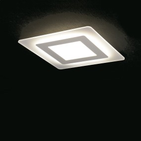 PG-OBLIO CL4500 plafonnier LED 45W 48x48 4050LM module métallique diffuseur acrylique plafonnier carré intérieur