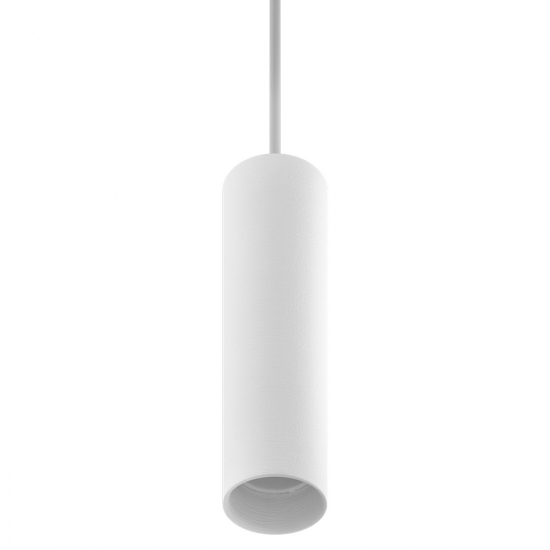 Suspension BF-5503A GU10 Lustre à cylindre interne à peindre en plâtre blanc IP20