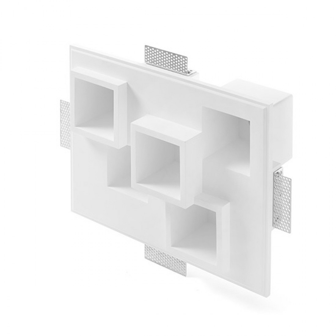 Faretto incasso SF-HERAEA T257 5 9W LED GU10 gesso verniciabile spot cartongesso controsoffitto rettangolare moderno interno