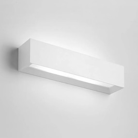 SF-HERMIONE T209 G9 LED 35CM applique murale en plâtre blanc à peindre intérieur à lumière indirecte biemission