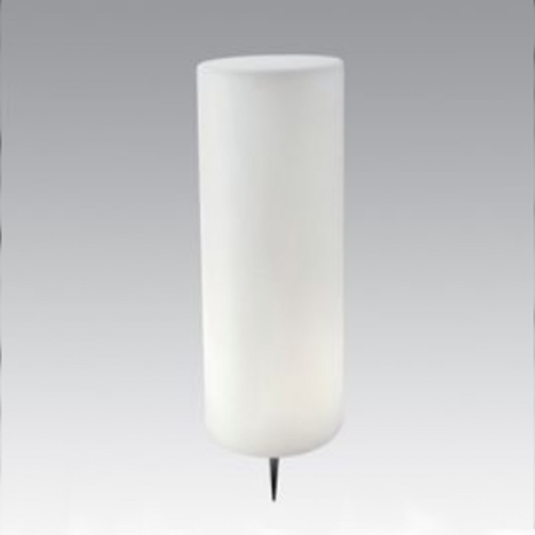 Lampada terra LV-ROLLER 382 E27 LED cilindro moderno resina bianca esterno IP54