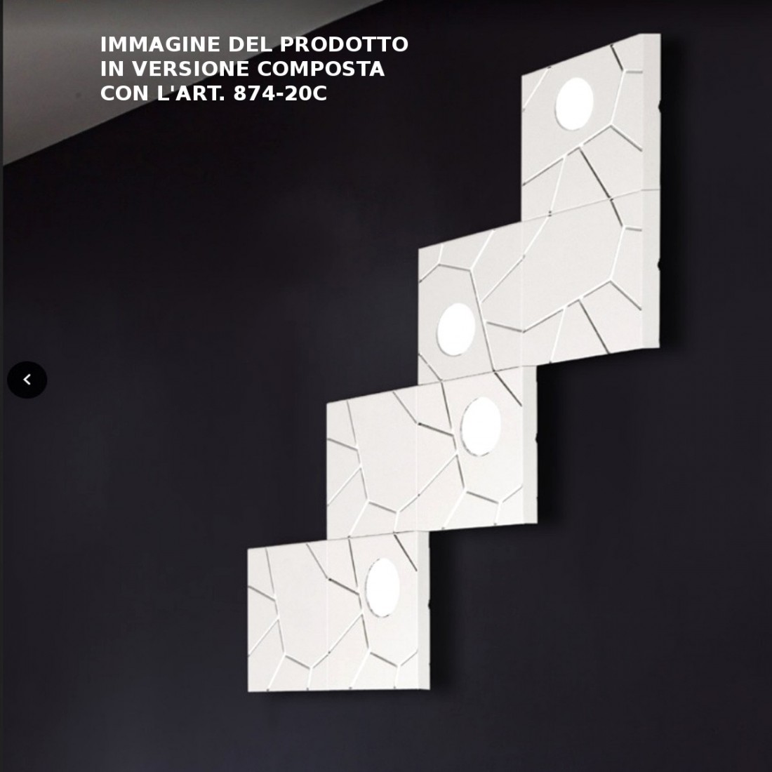 Applique STREET SYSTEM 874/20C 873/20PA 8 LUCI Cattaneo illuminazione