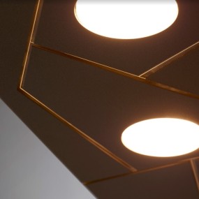 Plafoniera CO-STREET SYSTEM 873 80PA 9W GX53 LED metallo sabbia nero bianco grigio lampada soffitto rettangolare interno