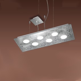 Lampada da parete o soffitto a LED contemporanea doppia rettangolare - Taavi