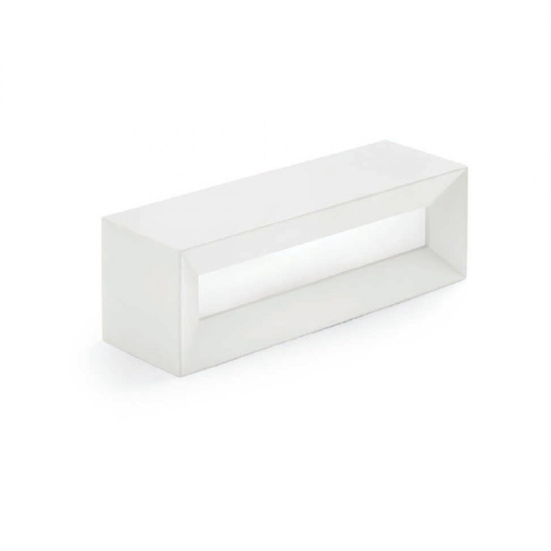 Applique SF-HERMIONE T208 G9 LED 22CM gesso bianco verniciabile lampada parete biemissione luce indiretta interno