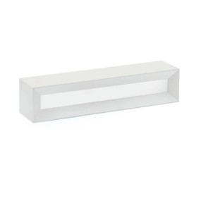 Applique SF-HERMIONE T209 G9 LED 35CM gesso bianco verniciabile lampada parete biemissione luce indiretta interno