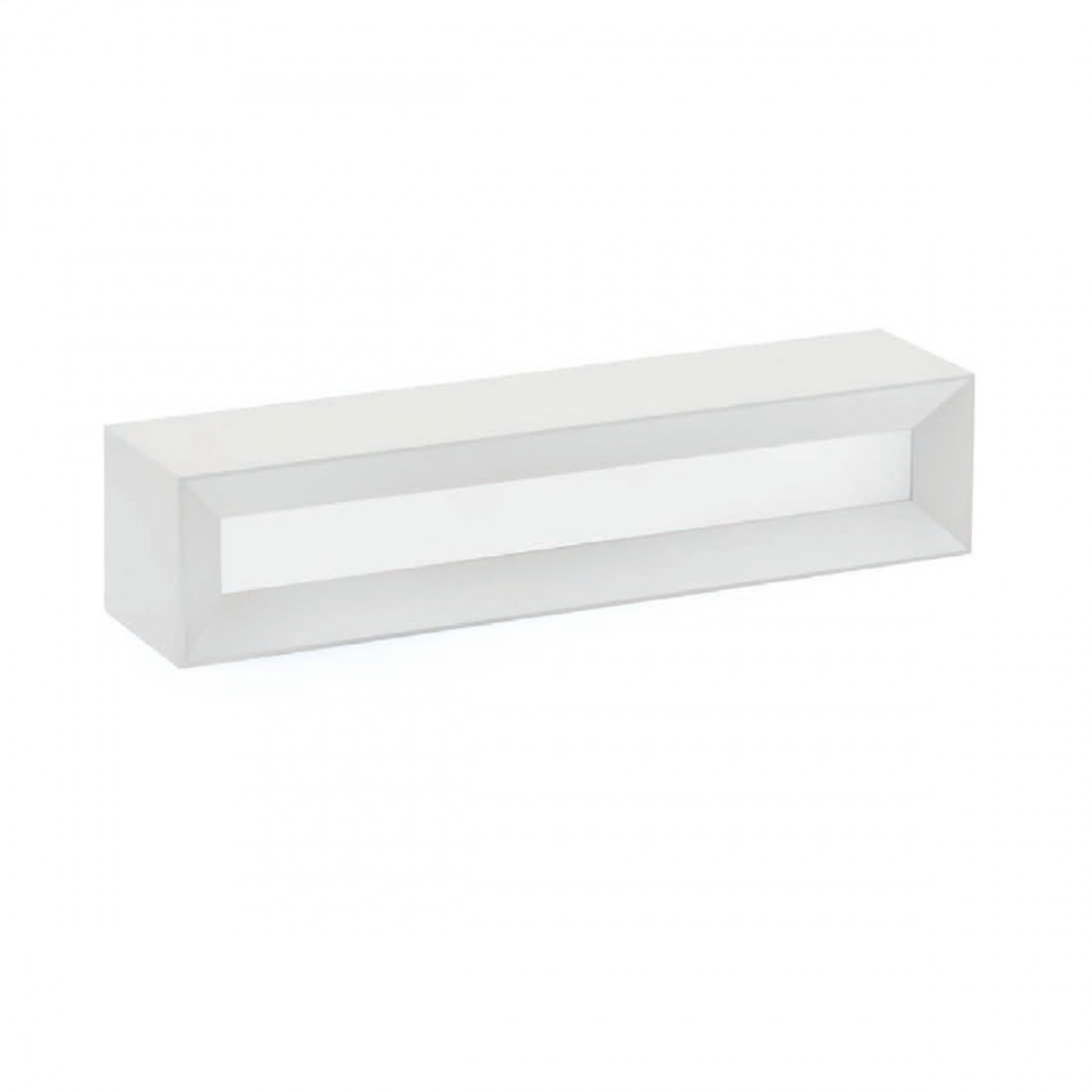 SF-HERMIONE T209 G9 LED 35CM applique murale en plâtre blanc à peindre intérieur à lumière indirecte biemission