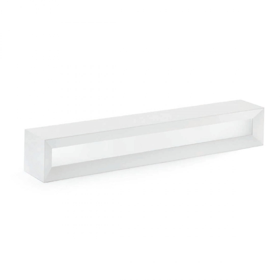 Applique SF-HERMIONE T210 G9 LED 52.5CM gesso bianco verniciabile lampada parete biemissione luce indiretta interno