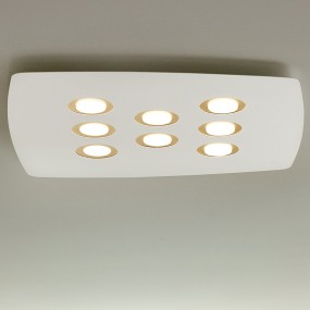 IL-DEMETRA 8 BN SL GX53 LED 70x70 plafonnier métal blanc applique murale plafond carré intérieur multi-lumière moderne