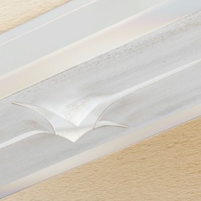 Applique LM-4525 G5 NEON classica lampada parete vetro metallo decorato interni