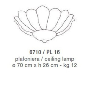 Plafoniera 6710 PL16 LAM