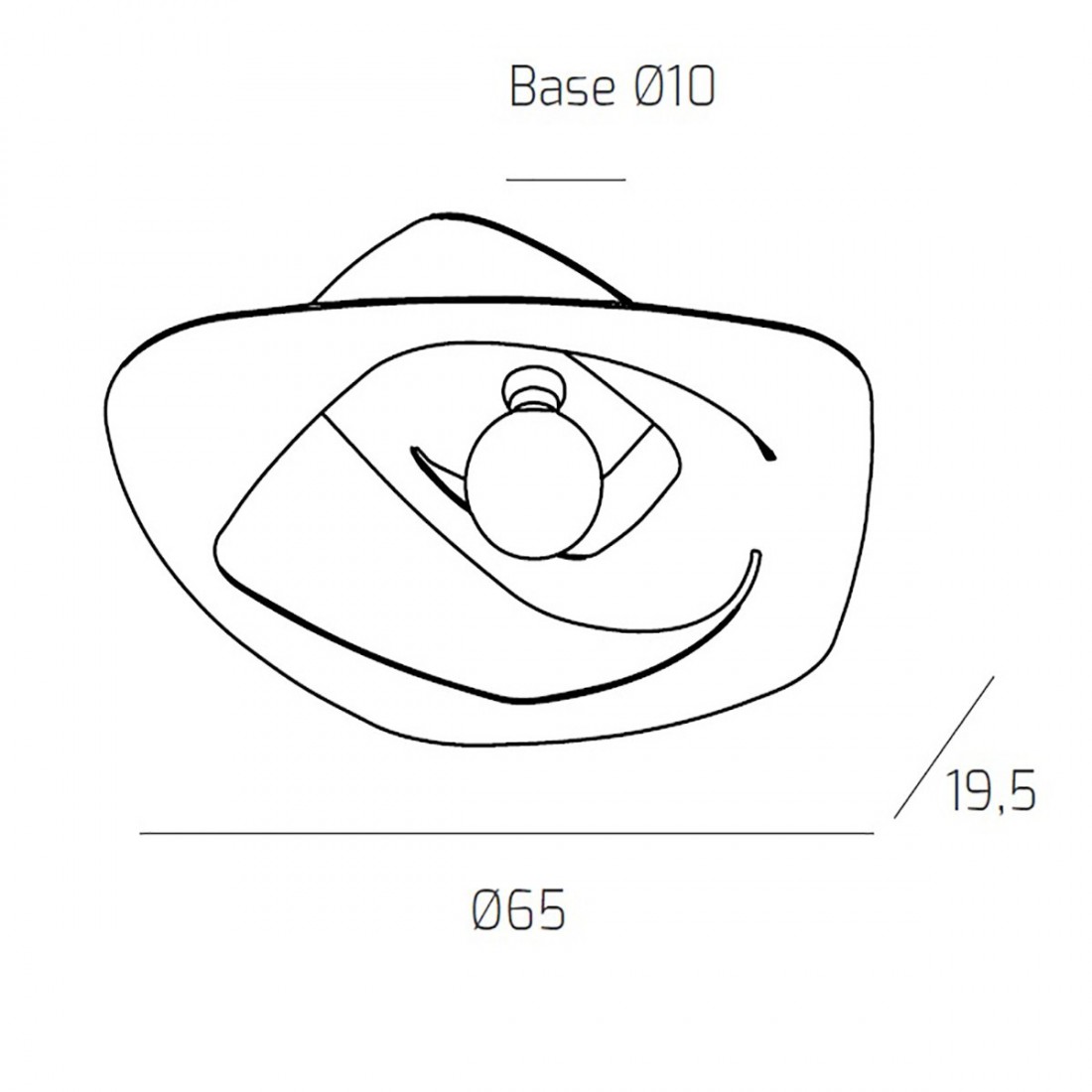 Plafoniera TP-WARPED 1157 PL65 E27 LED metallo bianco grigio sabbia lampada soffitto ultramoderna irregolare interno