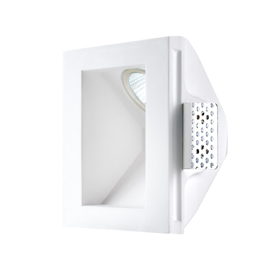 Segnapasso PN-PARIDE INC1502 LED GU5.3 gesso bianco verniciabile quadrato scomparsa interno IP20