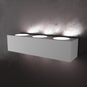 Applique TP-ECCENTRIC 1156 A6 35.3CM GX53 LED metallo verniciato biemissione lampada parete rettangolare moderna interno