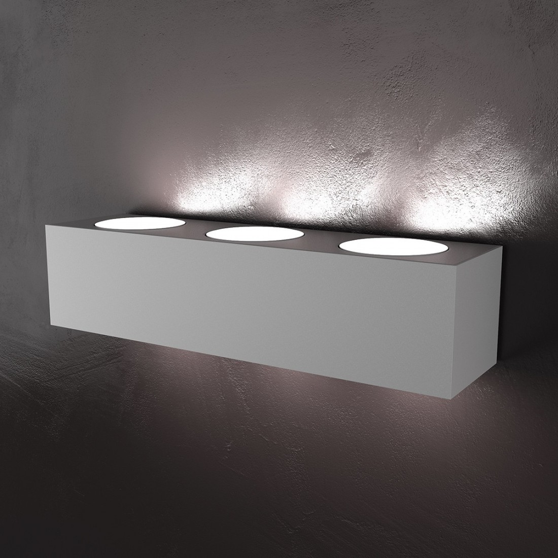 Applique TP-ECCENTRIC 1156 A6 35.3CM GX53 LED metallo verniciato biemissione lampada parete rettangolare moderna interno