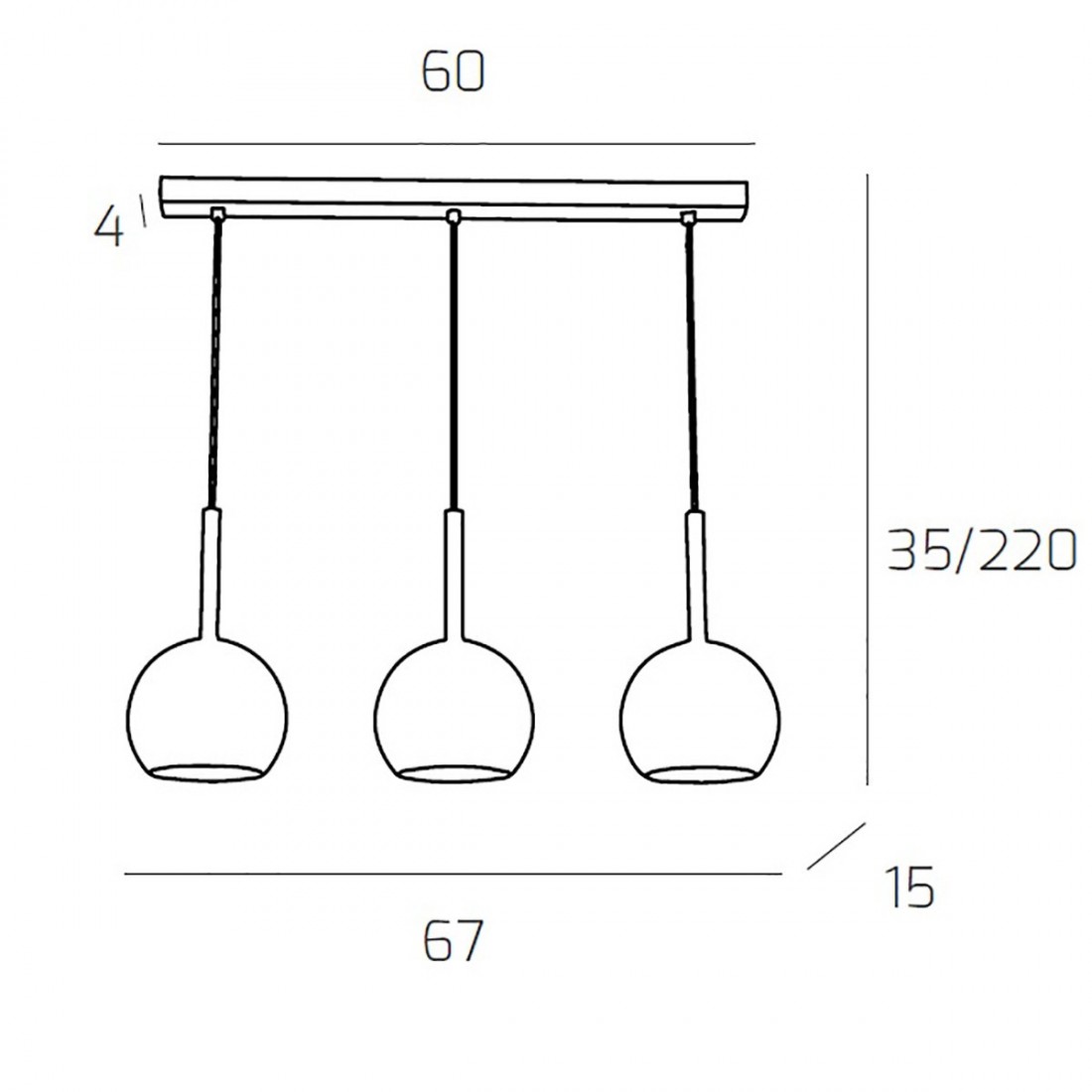 Lampadario TP-FUTURE S3 RP MC E27 LED vetro pirex soffiato colorato ampolla calate moderno classico multiluce