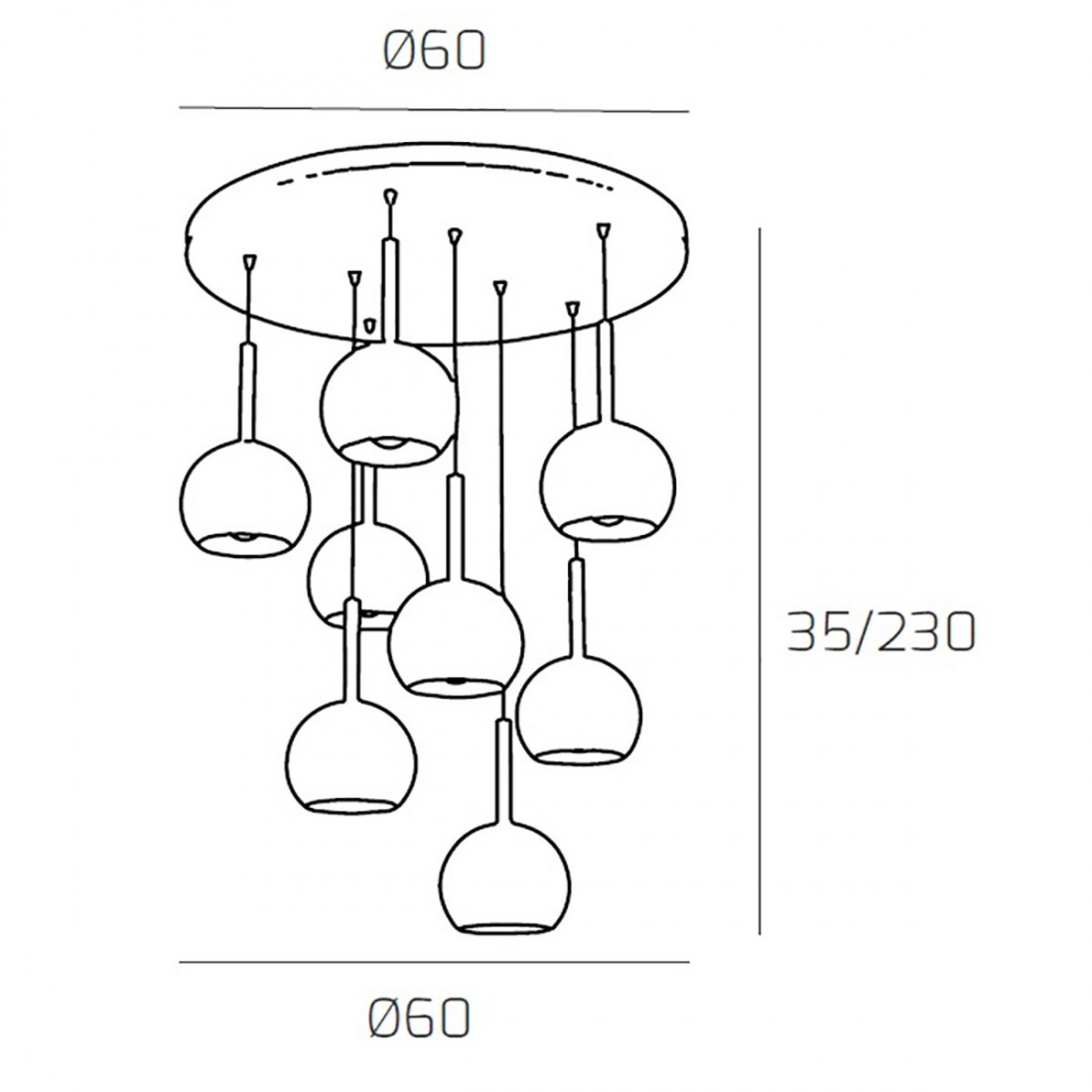 Lampadario TP-FUTURE S5 TMIX MC E27 LED vetro pirex soffiato colorato ampolla calate piastra moderno classico multiluce